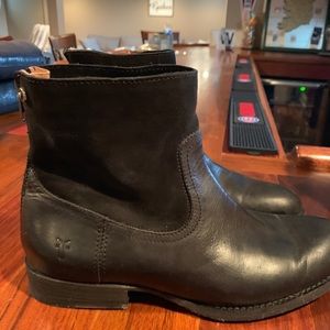 Frye women’s boots with back zipper.